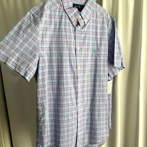 NWT Polo Ralph Lauren Boys SS Button Down Size Large